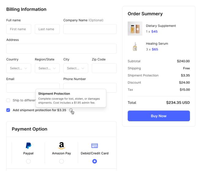 Seamless E-Comm Checkout Flow