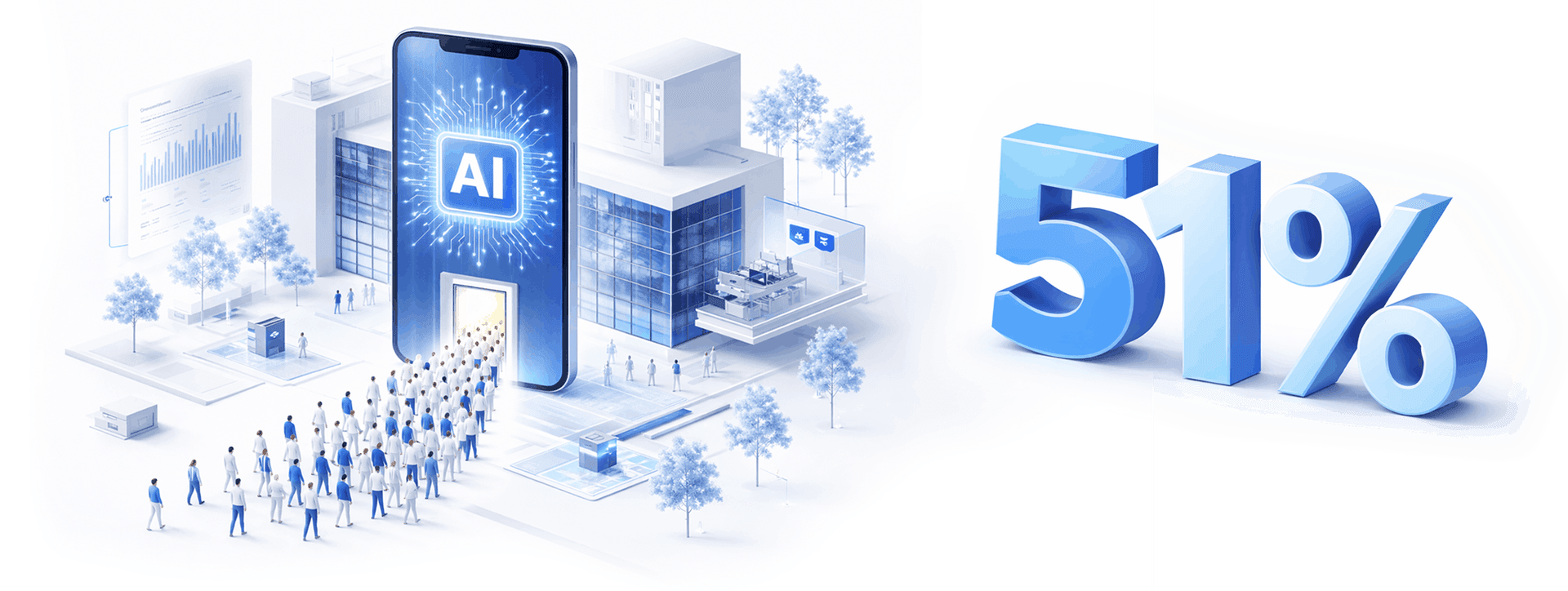 51 percent of consumers use AI