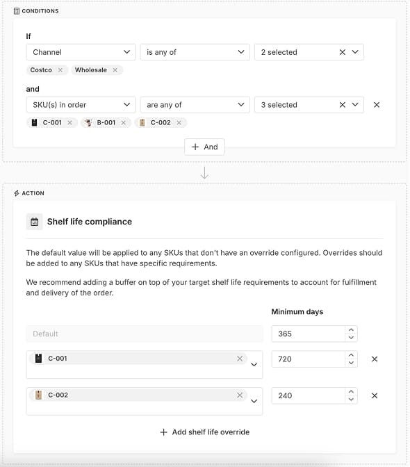Avoid Shipping Expired Products